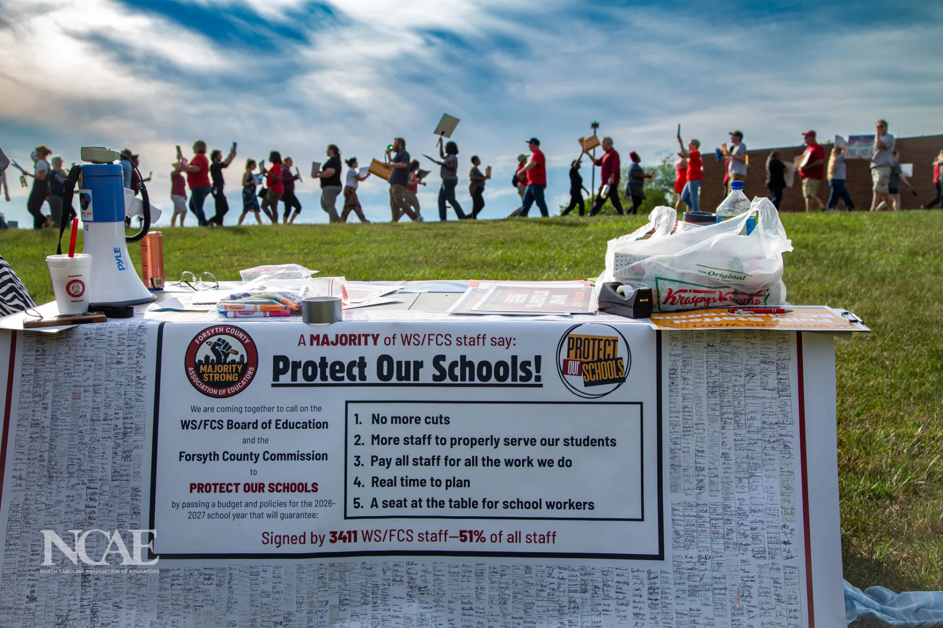 260414 FCAE Picket at BOE 2